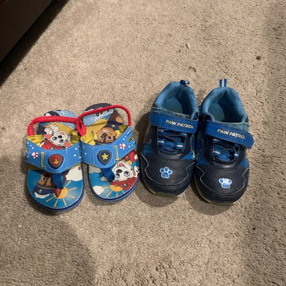 Paw patrol light up shoes and sandals